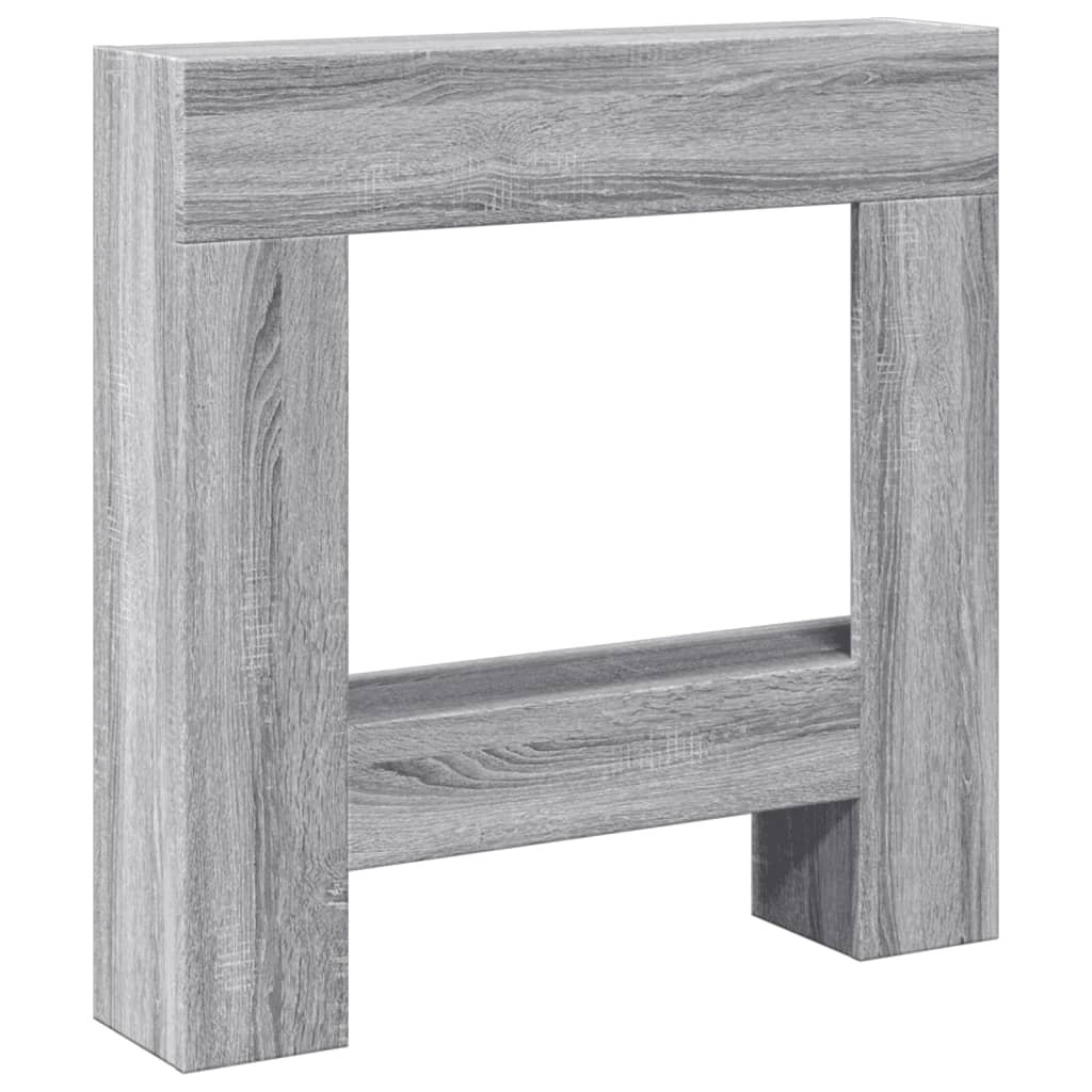 Vidaxl Hairstop 81x18x82 cm de madera procesada gris soma color