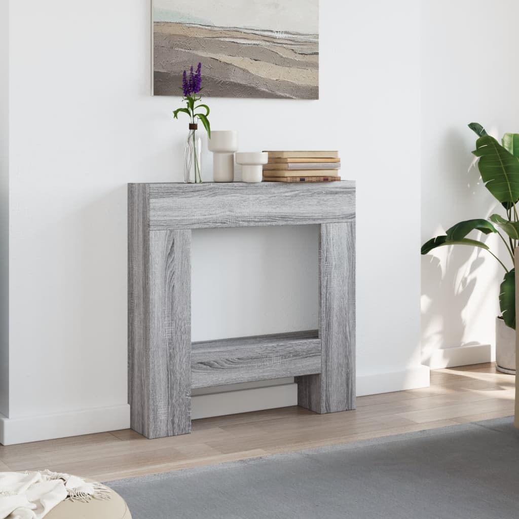 Vidaxl Hairstop 81x18x82 cm de madera procesada gris soma color