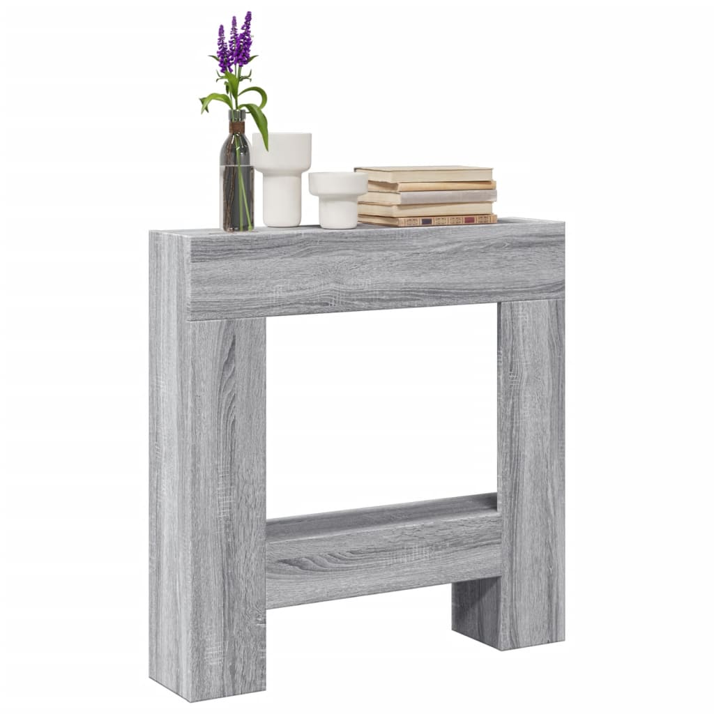 Vidaxl Hairstop 81x18x82 cm de madera procesada gris soma color