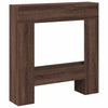 Vidaxl Hairstop 81x18x82 cm de madera procesada de roble de madera con colorado