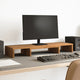 Vidaxx soporte para monitor regulable 80x24x10,5cm madera artesanal roble