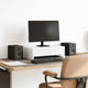 Vidaxl Monitor Stand con cajones 50x27x15 cm de madera procesada blanca