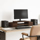 Soporte de monitor Vidaxl con espacio de almacenamiento 70x27x15 cm de roble marrón de madera