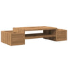 Espacio de almacenamiento de soporte de monitor Vidaxl 70x27x15 cm de roble artesanal de madera