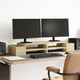 Vidaxl monitorstandaard opbergruimte 100x27x15 cm hout sonoma eiken