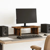 Vidaxl monitorstandaard 50x27x15 cm bewerkt hout gerookt eikenkleurig