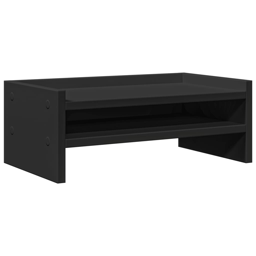 Vidaxl Monitor Stand 42x24x16 cm Black in legno elaborato