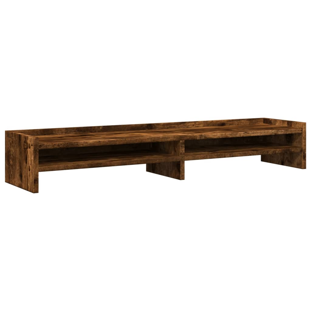 VIDAXL Monitor Standard 100x24x16 cm Oak fumato in legno elaborato