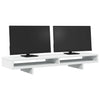 Vidaxl Monitor Standard 100x27x15 cm de madera procesada blanca