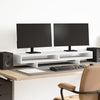 Vidaxl Monitor Standard 100x27x15 cm de madera procesada blanca