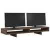 Supporto per monitor Vidaxxl 100x27x15 cm in pannelli di rovere marrone