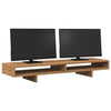 Soporte para monitor VidaXL 100x27x15 cm madera elaborada, roble artesanal