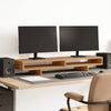 Supporto per monitor VidaXL 100x27x15 cm in legno artigianale, rovere artigianale