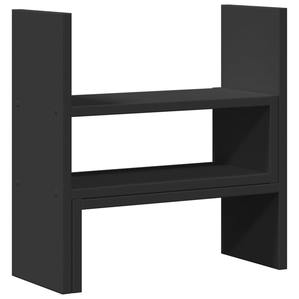 Vidaxl Bureau Organizer 40x17x41 cm de madera procesada negra
