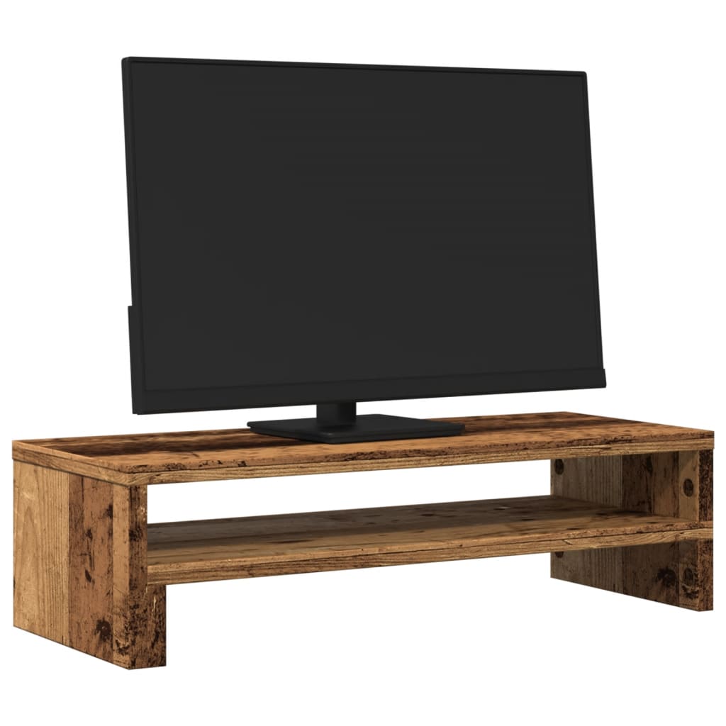 VIDAXL Monitor Standard 54x22x15 cm Old Wood Coloted Old Wood