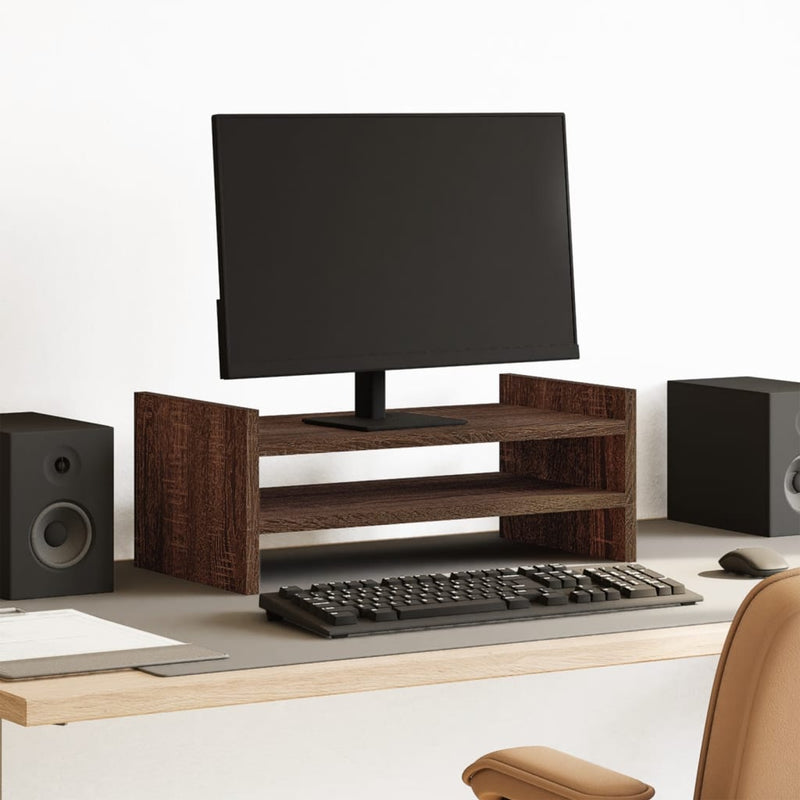 VIDAXL Monitor Standard 50x27x20 cm Oak marrone trasformata colorato