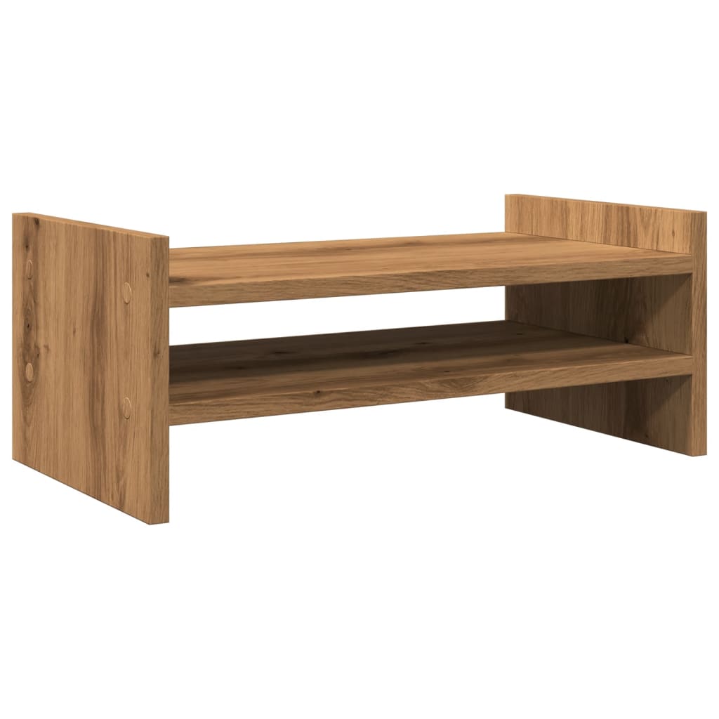Vidaxl Monitor Standard 50x27x20 cm Color de roble artesanal procesado
