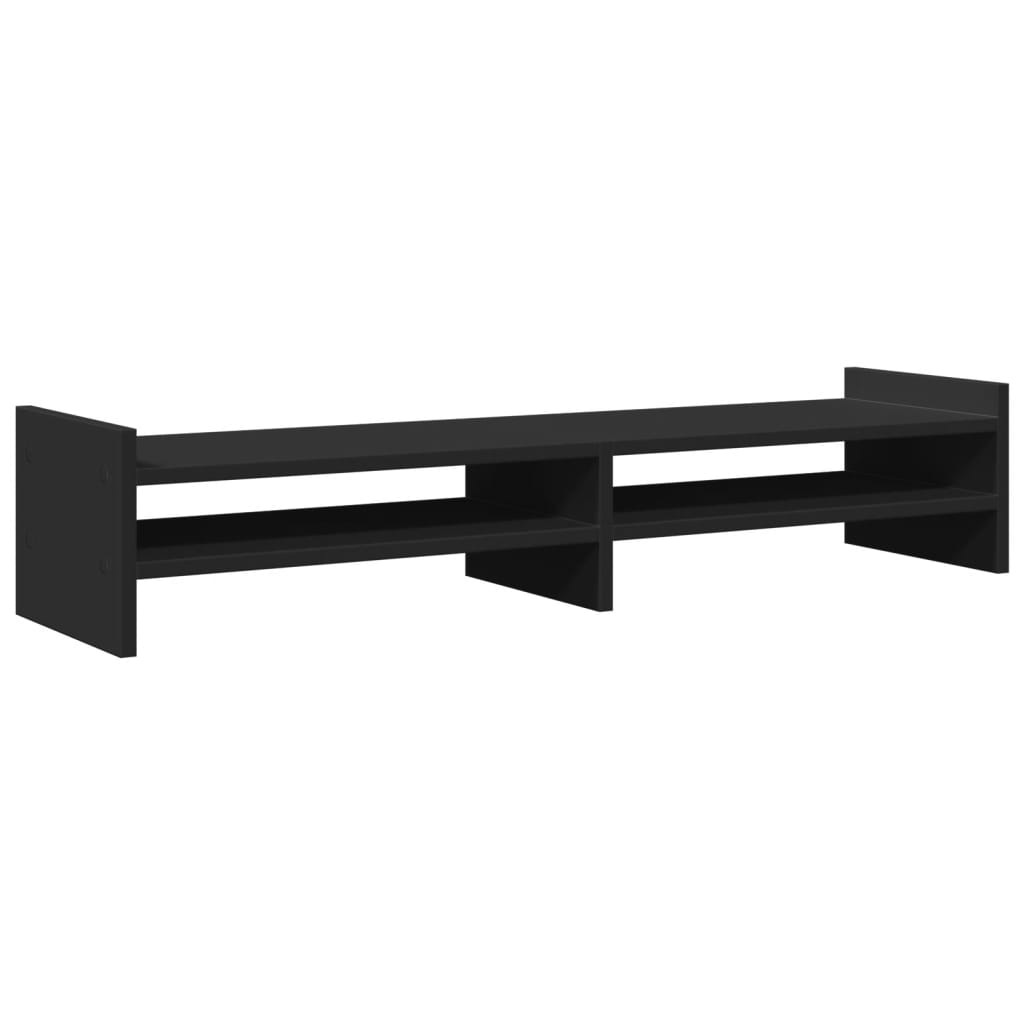 Vidaxl Monitor Standard 100x27x20 cm Black in legno elaborato