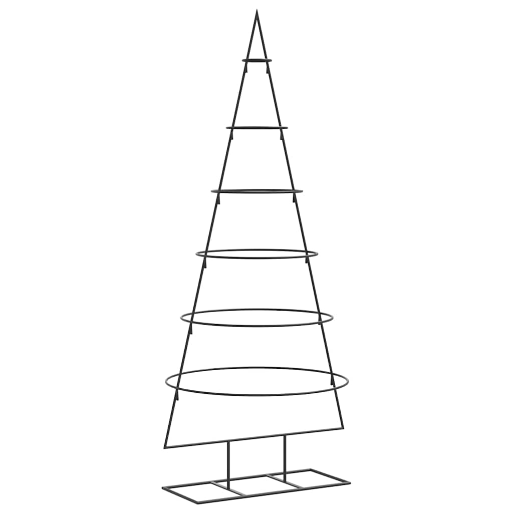 Vidaxl kerstdecoratie kerstboom 150 cm metaal zwart