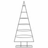 VidaXL Decoración navideña Árbol de Navidad 150 cm metal negro