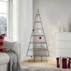 VidaXL Decoración navideña Árbol de Navidad 150 cm metal negro