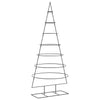 Vidaxl kerstdecoratie kerstboom 180 cm metaal zwart