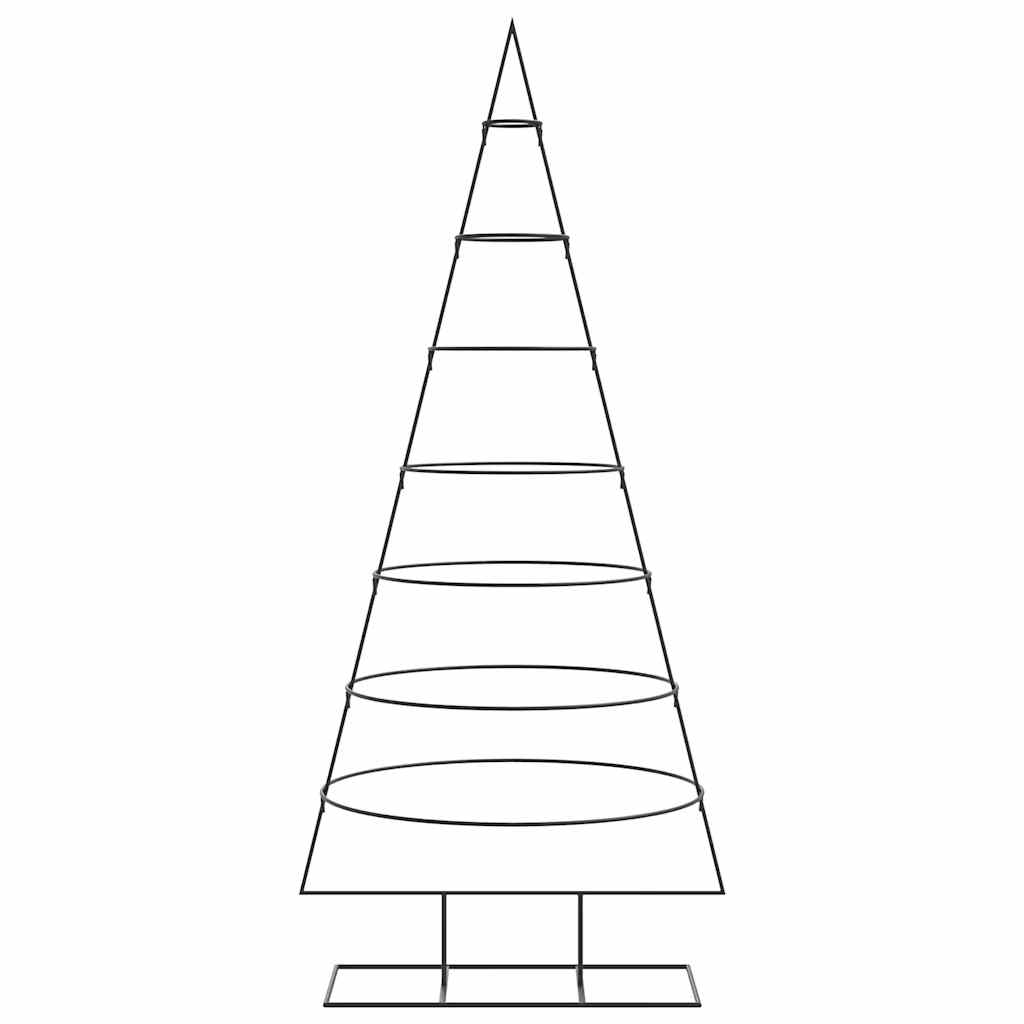 Vidaxl kerstdecoratie kerstboom 180 cm metaal zwart