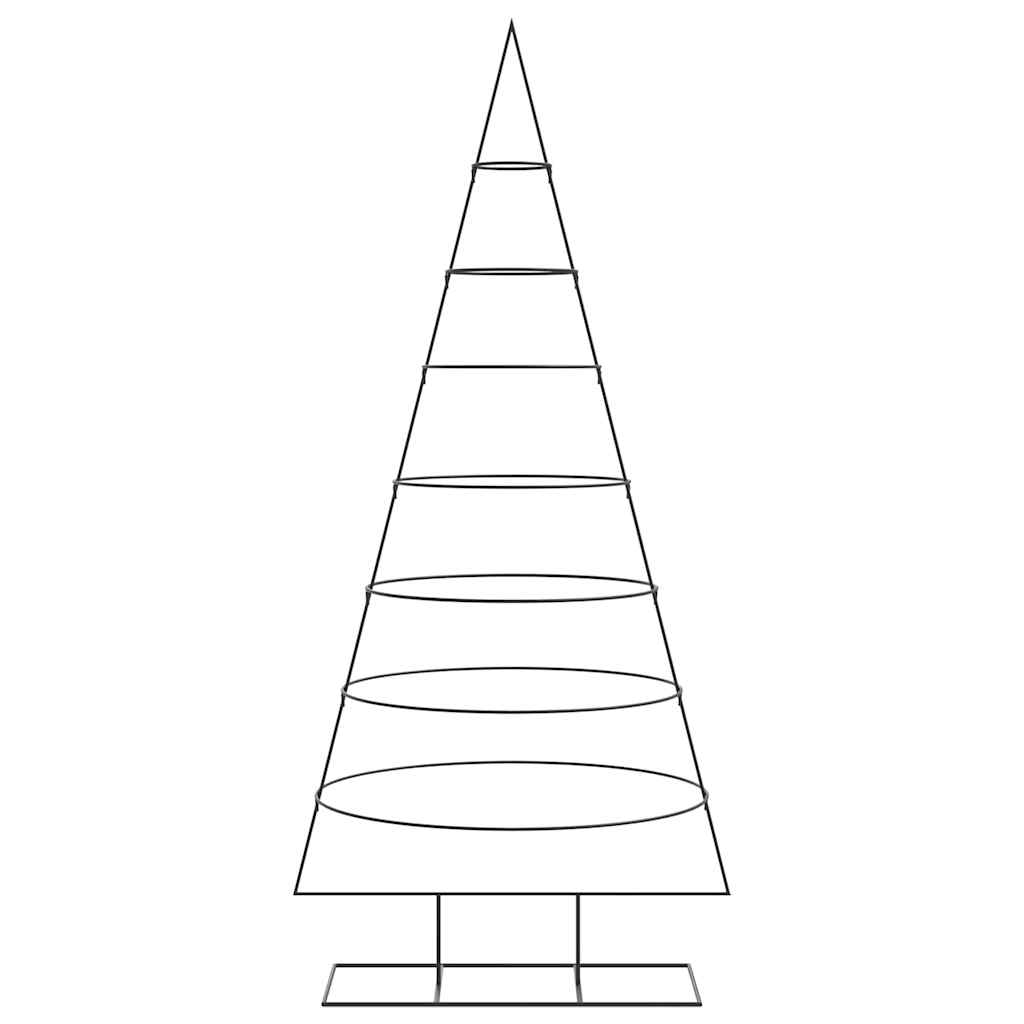 VidaXL Decorazione natalizia Albero di Natale 210 cm in metallo nero