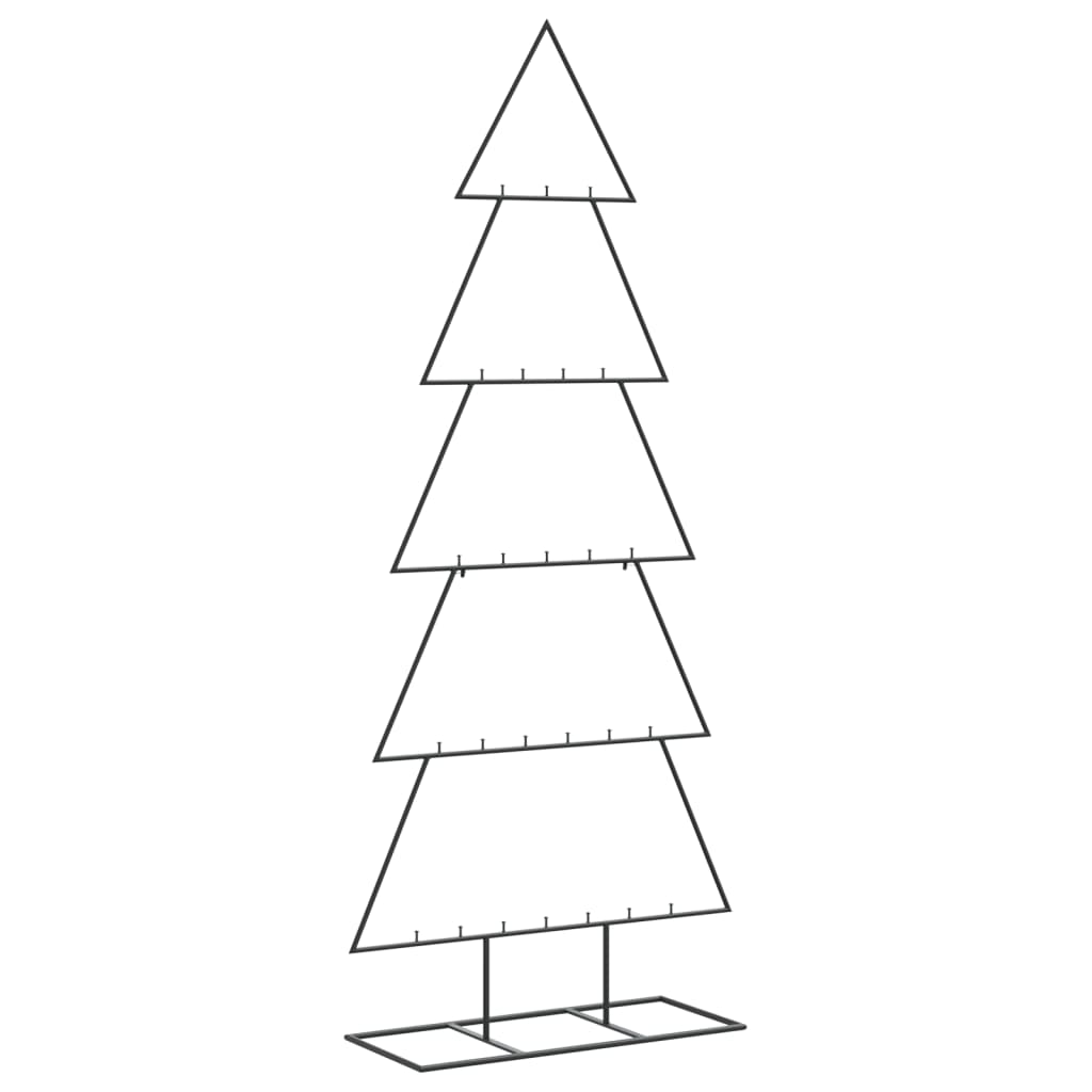 Vidaxl kerstdecoratie kerstboom 150 cm metaal zwart