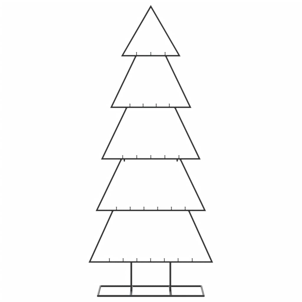 Vidaxl kerstdecoratie kerstboom 150 cm metaal zwart