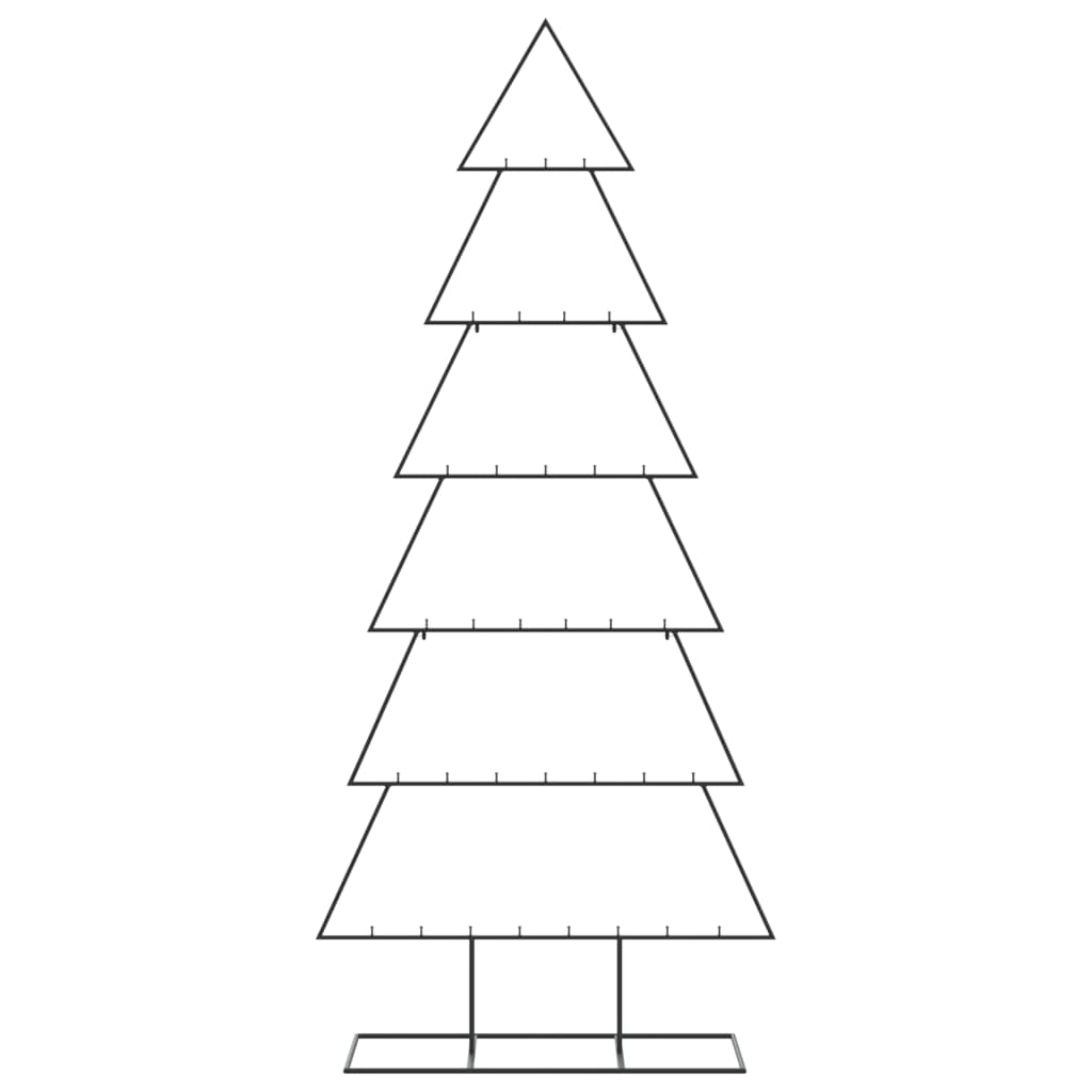 Vidaxl kerstdecoratie kerstboom 180 cm metaal zwart