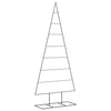 VidaXL Decorazione natalizia Albero di Natale 180 cm in metallo nero