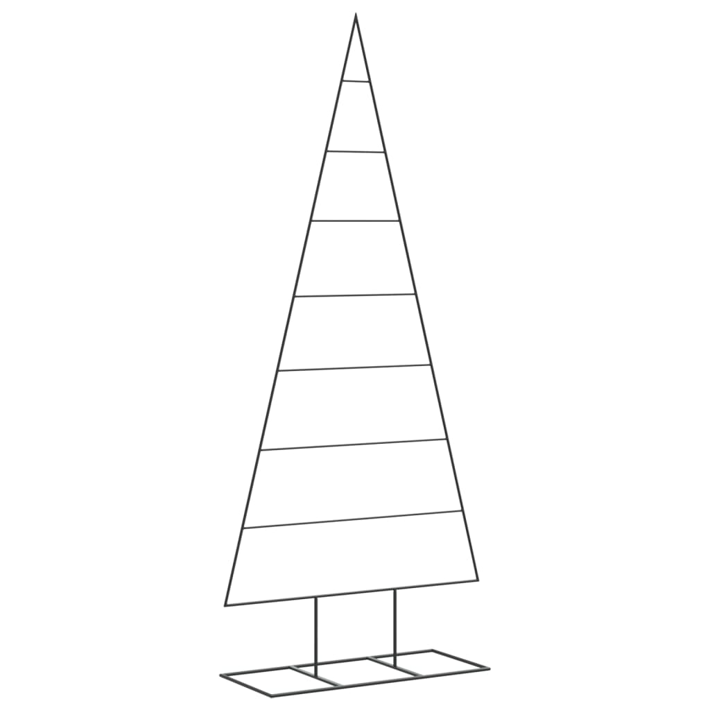 VidaXL Decorazione natalizia Albero di Natale 180 cm in metallo nero