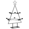 Vidaxl Decorazione natalizia albero di Natale 75 cm in metallo nero