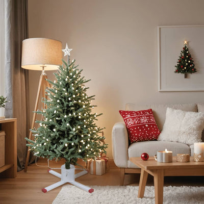 Vidaxl Christmas Tree Stand 61x61x15.5 cm bianco