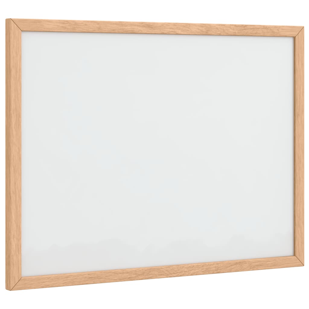 Pizarra blanca magnética vidaxx con marco de madera maciza de pino 40x30 cm
