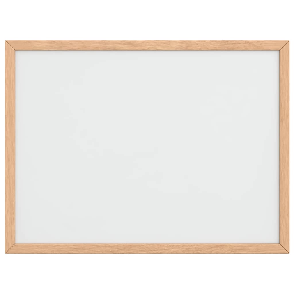 Pizarra blanca magnética vidaxx con marco de madera maciza de pino 40x30 cm