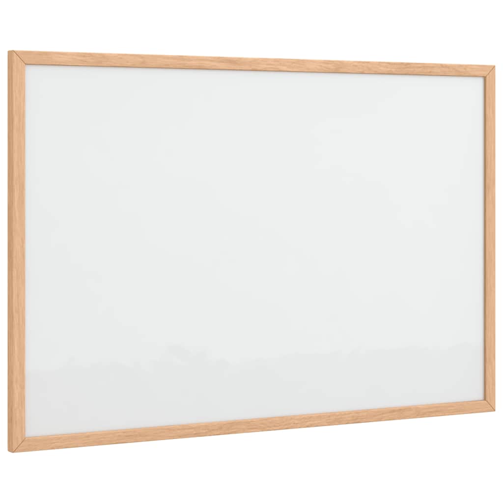Pizarra blanca magnética vidaxx con marco de madera maciza de pino 60x40 cm
