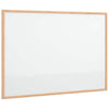 Pizarra blanca magnética vidaxx con marco de madera maciza de pino 80x55 cm