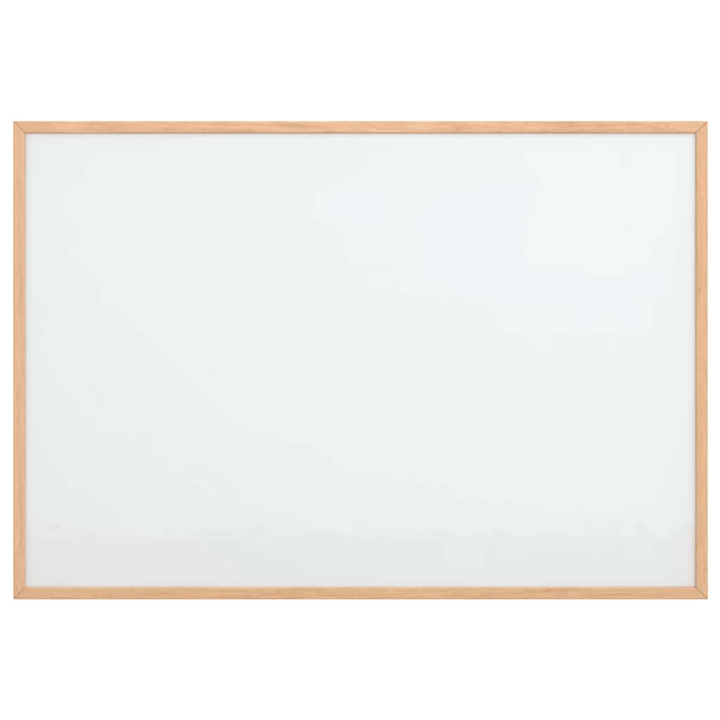 Pizarra blanca magnética vidaxx con marco de madera maciza de pino 80x55 cm