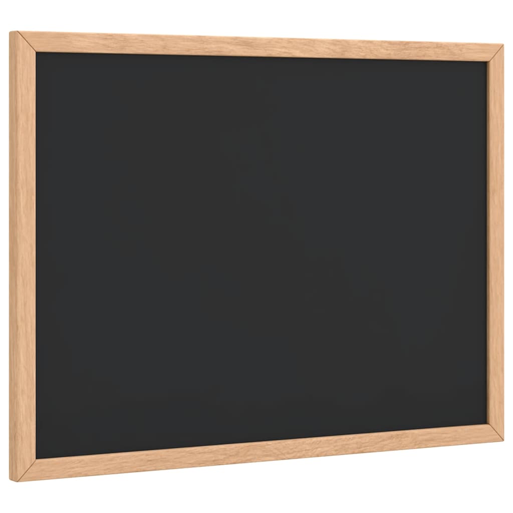 Pizarra vidaxx con estructura de madera maciza de pino 40x30 cm negra