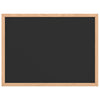 Pizarra vidaxx con estructura de madera maciza de pino 40x30 cm negra