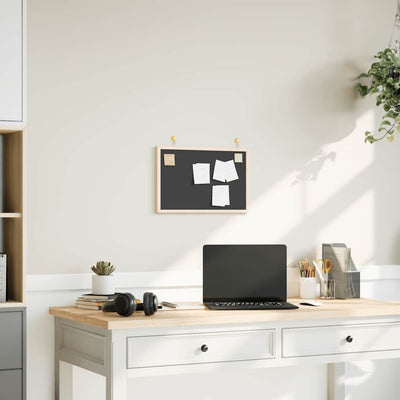 Lavagna Vidaxx con cornice in legno massello di pino 40x30 cm nera