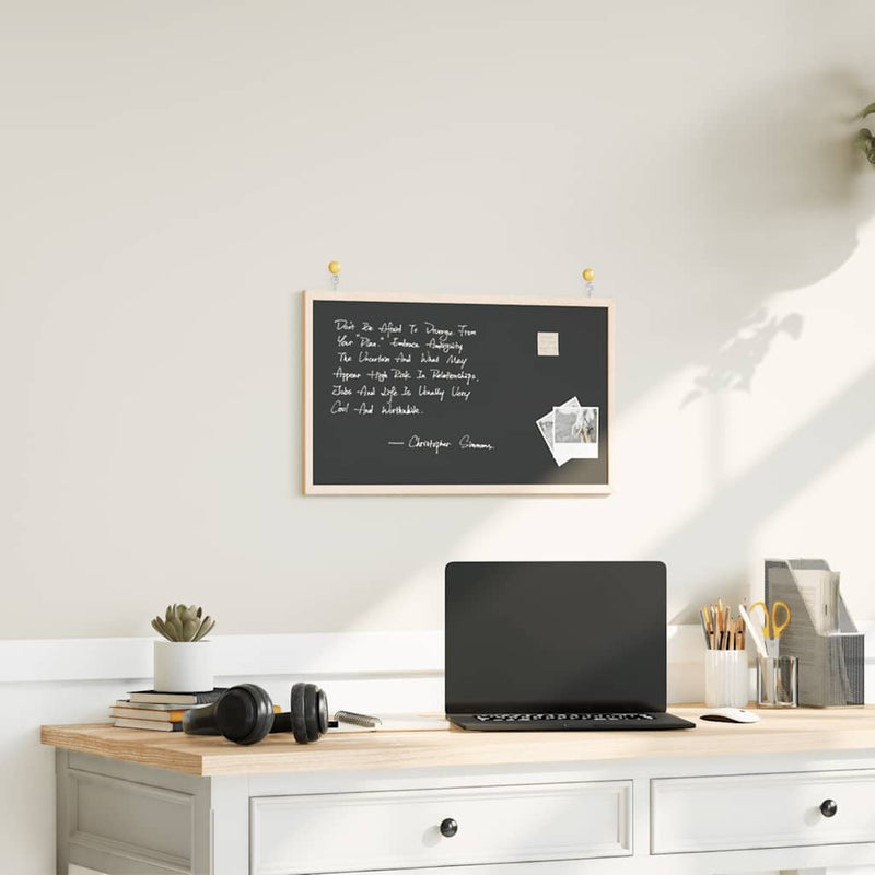 Pizarra vidaxx con estructura de madera maciza de pino negro 60x40 cm