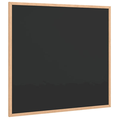 Lavagna Vidaxx con cornice in legno massello di pino nera 60x55 cm