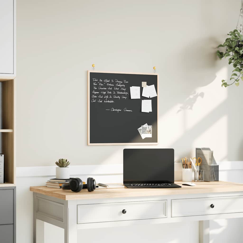 Pizarra vidaxx con estructura de madera maciza de pino negro 60x55 cm