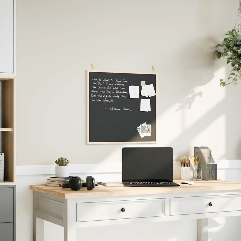 Pizarra vidaxx con estructura de madera maciza de pino negro 60x55 cm