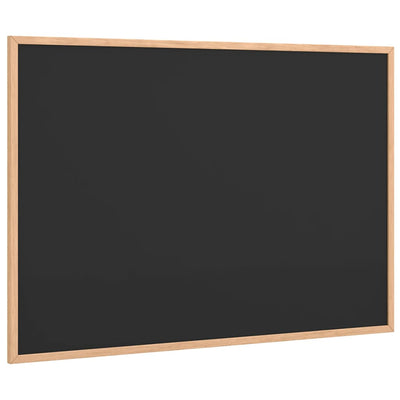 Lavagna Vidaxx con cornice in legno massello di pino nera 80x55 cm