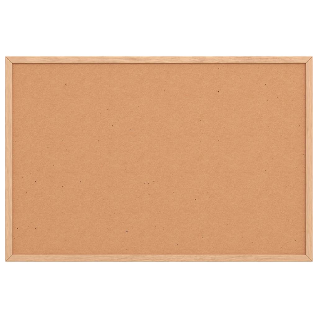 Bacheca in sughero Vidaxx con cornice in legno massello di pino 60x40 cm