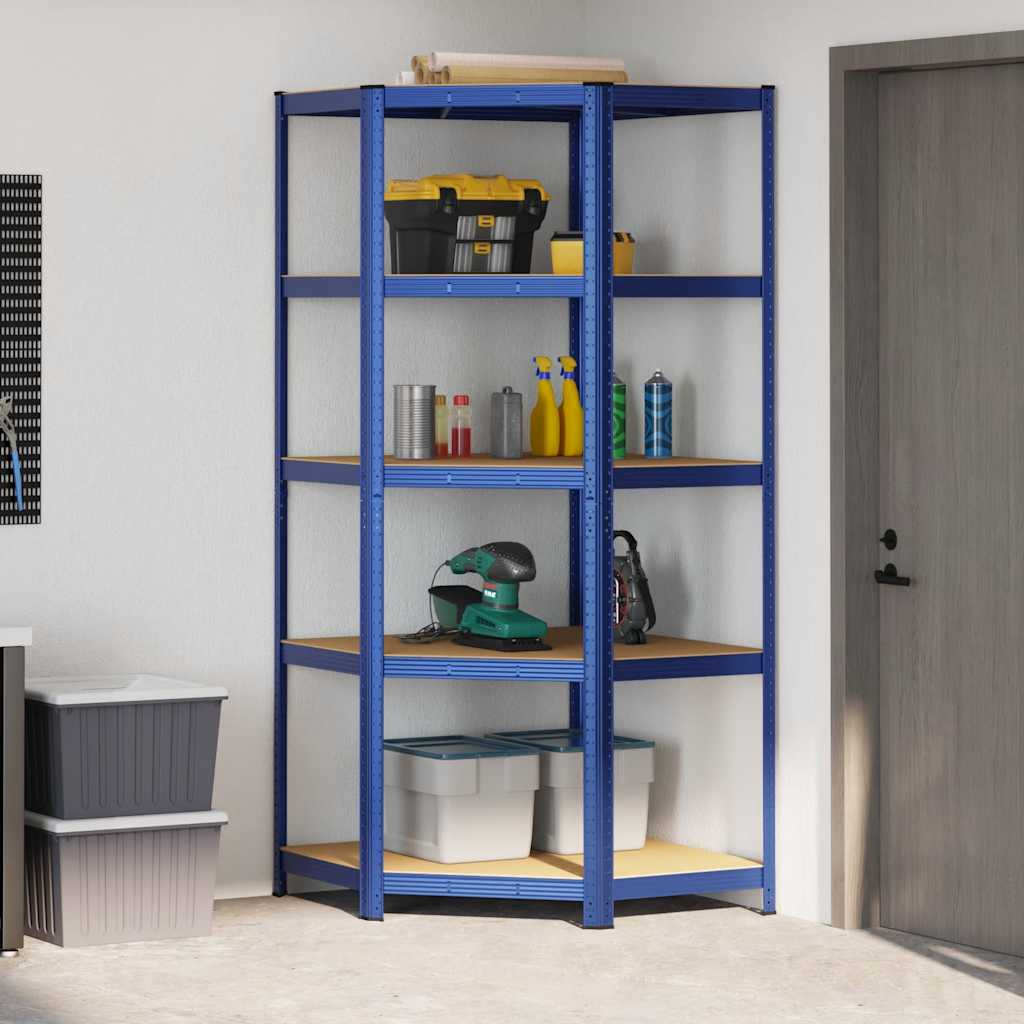 Vidaxx esquinero de 5 capas de acero y madera contrachapada azul